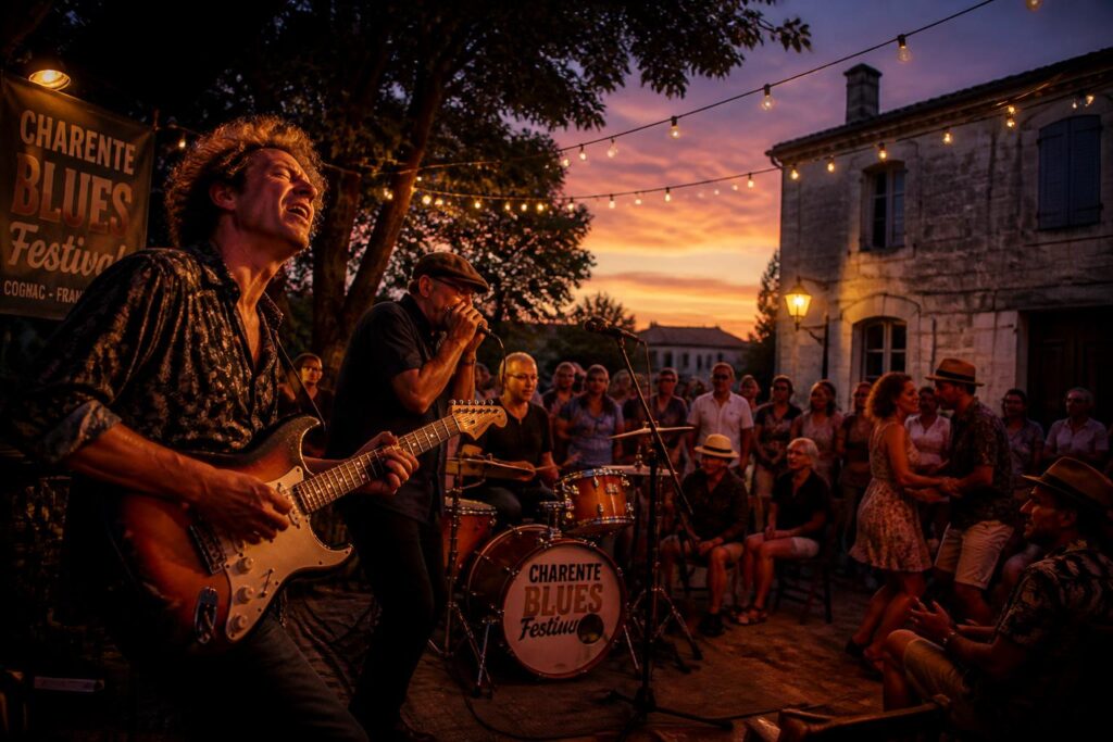 plongez au cœur de la charente avec le festival blues passions de cognac, une immersion unique dans l’âme authentique du blues, entre concerts envoûtants et atmosphère chaleureuse.