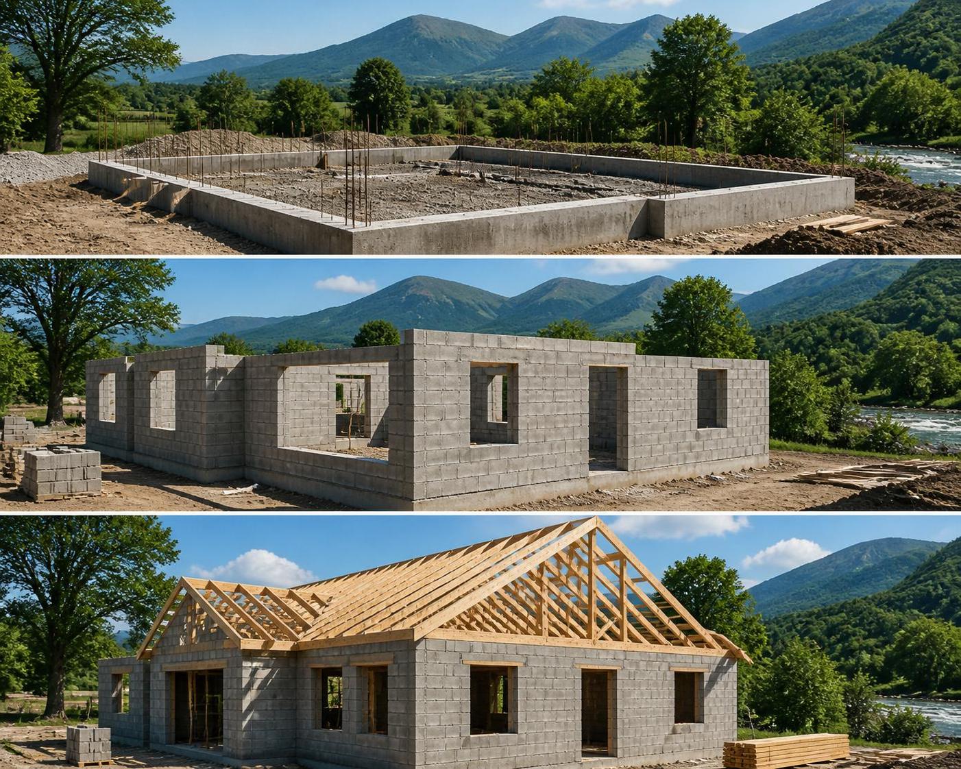 découvrez les étapes clés du gros œuvre pour réussir la construction de votre maison, de la fondation à la mise hors d'eau, et assurez la solidité de votre projet.