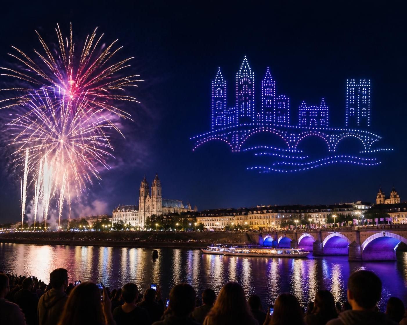 découvrez les spectacles de feu d'artifice à tours, des rendez-vous incontournables pour illuminer vos soirées et émerveiller petits et grands.