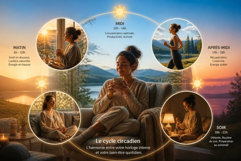 découvrez comment le cycle circadien, notre horloge biologique interne, influence notre bien-être quotidien en régulant sommeil, énergie et humeur pour une meilleure santé.
