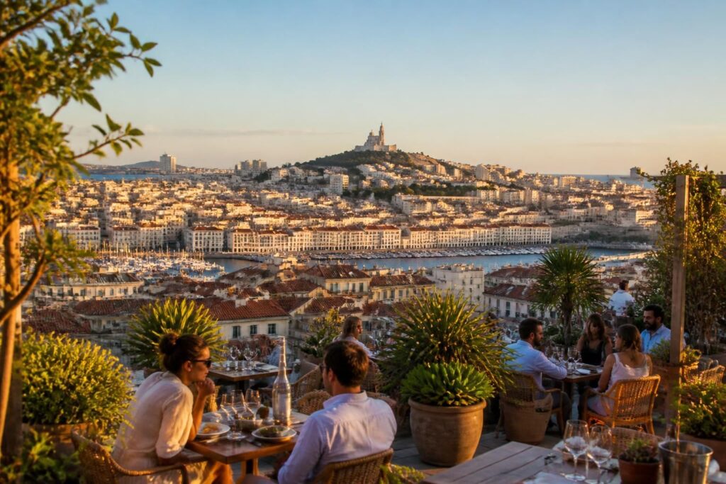 découvrez les meilleurs restaurants autour de notre-dame de la garde et profitez d'une vue spectaculaire sur marseille tout en dégustant une cuisine savoureuse.