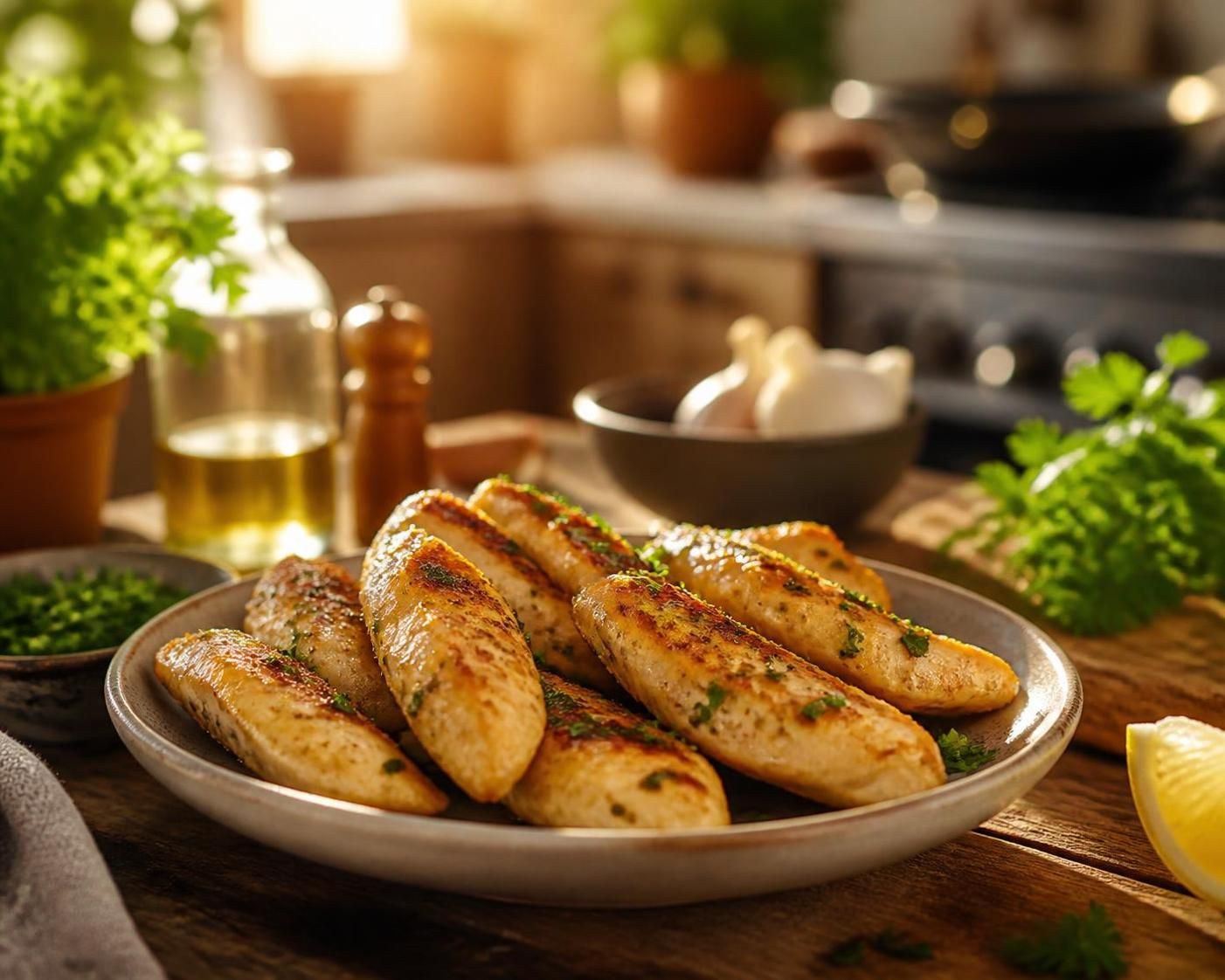 découvrez nos astuces pour préparer des aiguillettes de poulet à la poêle, tendres et savoureuses, grâce à des techniques simples et des conseils de cuisson efficaces.