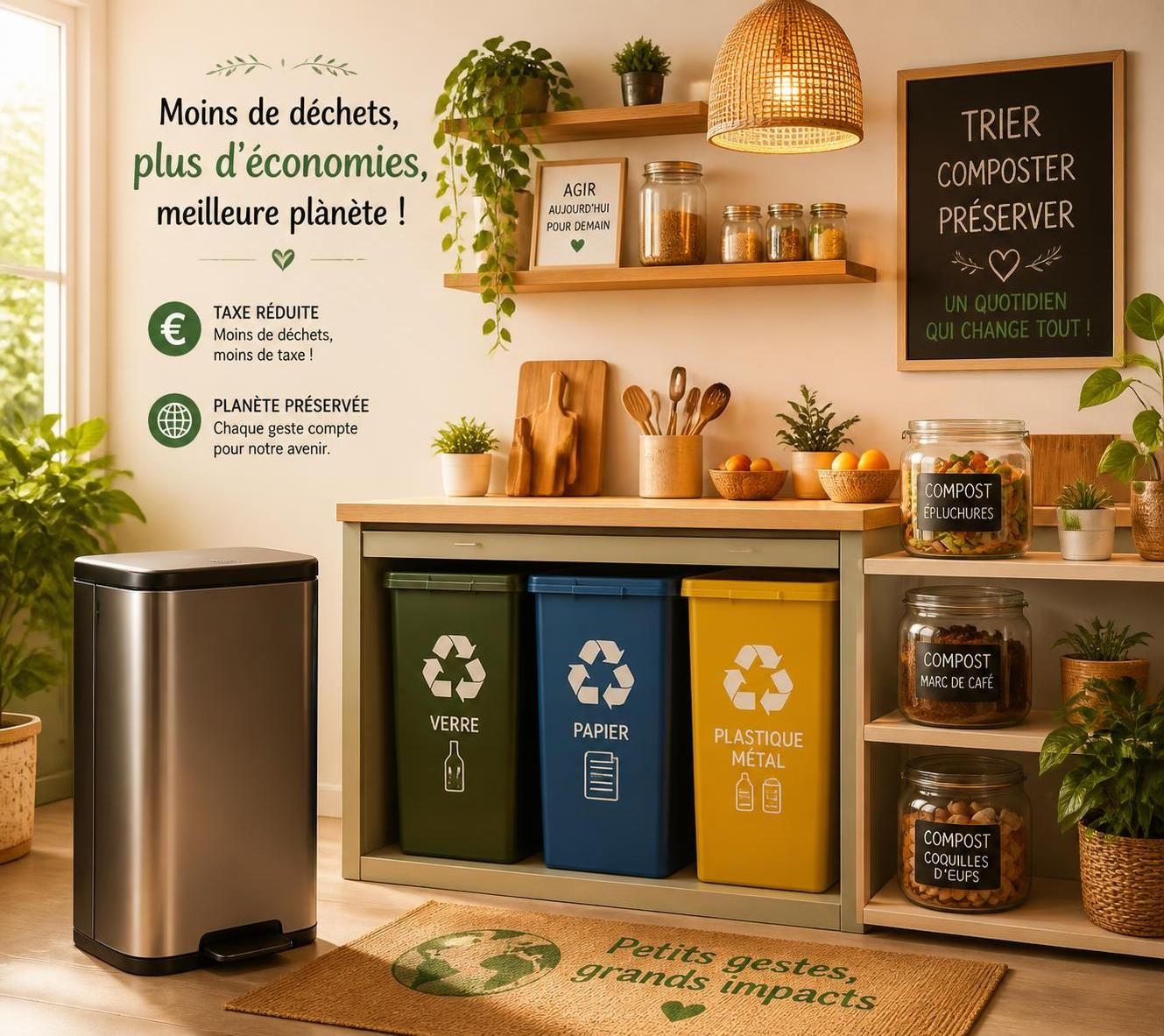 découvrez des astuces pratiques pour réduire votre taxe sur les déchets tout en adoptant des gestes écologiques pour protéger la planète.