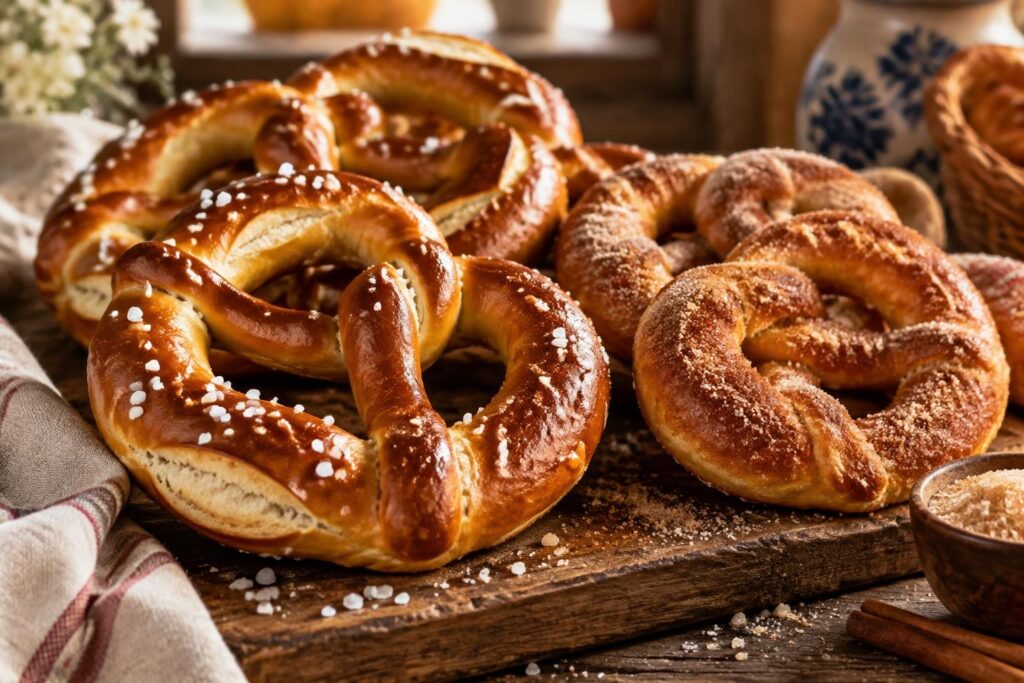 découvrez la recette authentique du bretzel alsacien et réalisez facilement ses versions salée et sucrée, dorées, moelleuses et gourmandes.