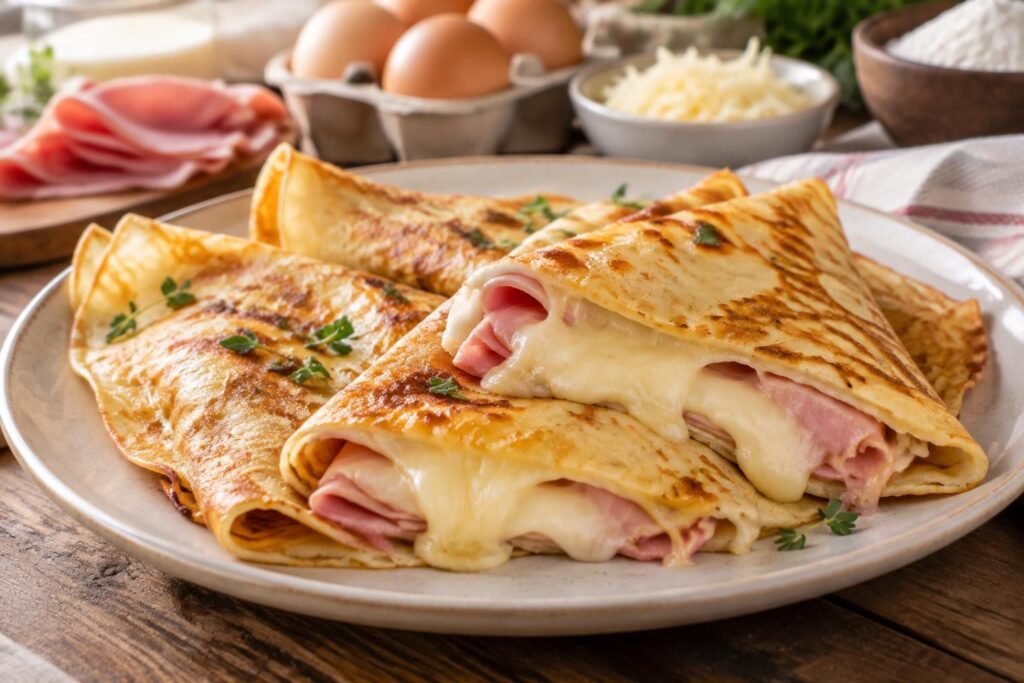 découvrez une recette facile et savoureuse de crêpe jambon fromage, idéale pour un repas gourmand et rapide à préparer.