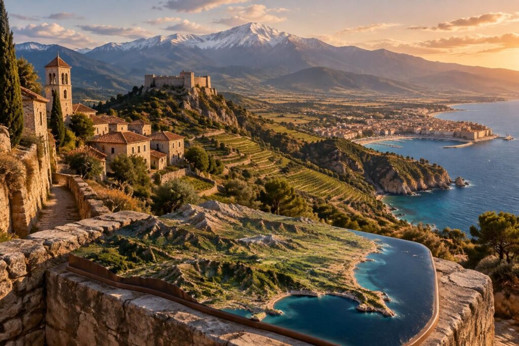 découvrez l’histoire de la catalogne française, sa carte, ses paysages et les particularités culturelles de ce territoire du sud de la france.