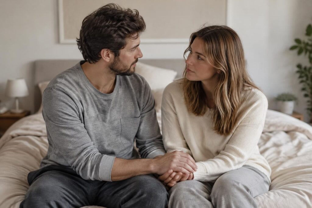 réflexions et questions pour mieux comprendre la sexualité en couple, aborder la masturbation à deux et dialoguer avec confiance.