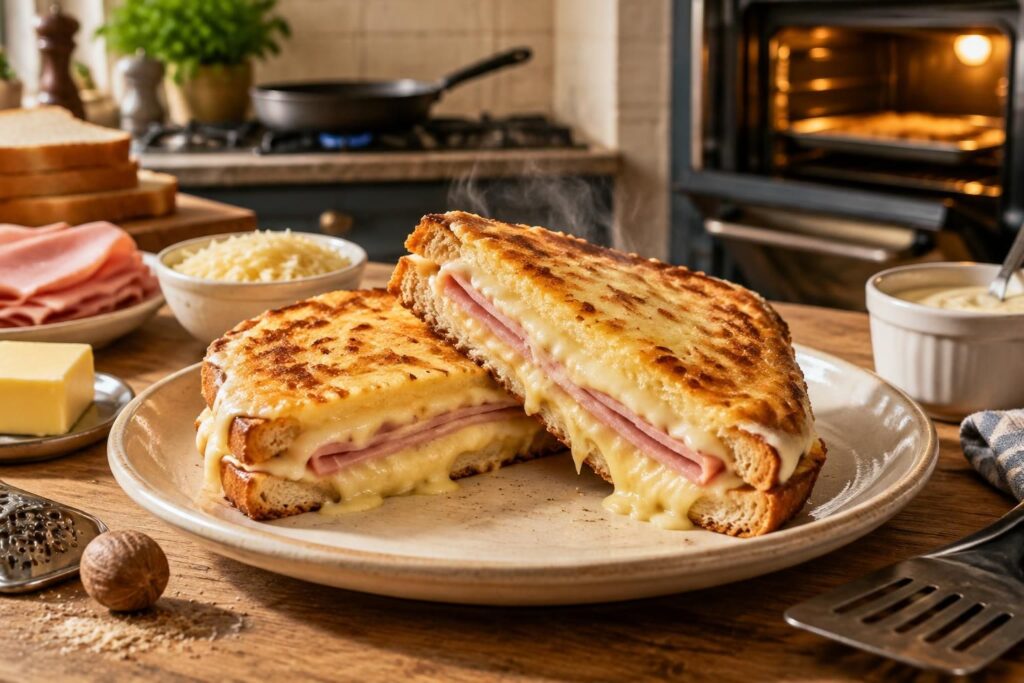 découvrez la recette du croque-monsieur de cyril lignac et nos astuces pour un résultat doré et fondant, à la poêle ou au four.