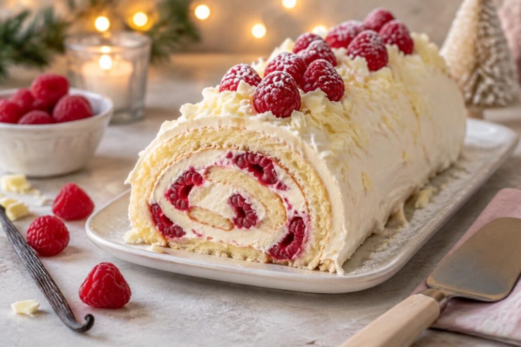 réalisez une bûche vanille framboise facile et gourmande grâce à nos astuces pour réussir une pâtisserie légère, fruitée et élégante.
